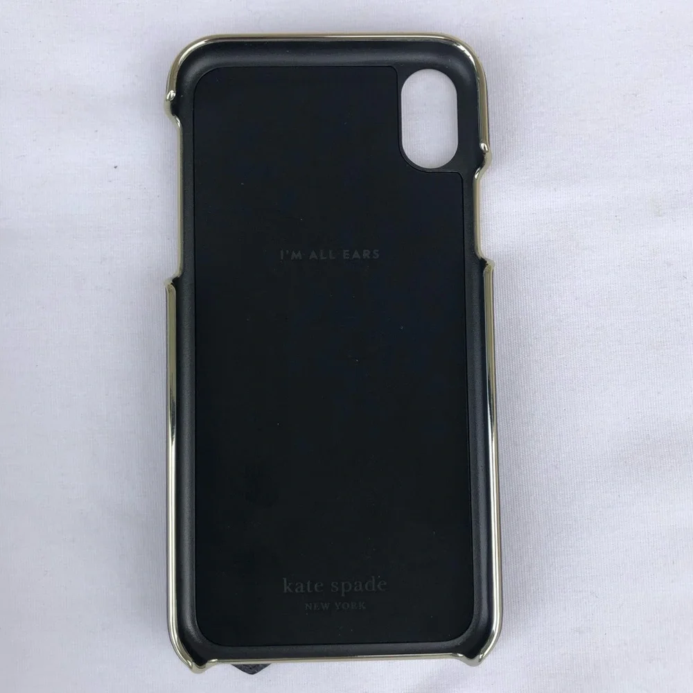 Kate Spade New York Wrap Strap Black & White Case for iPhone XR